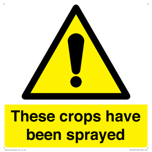 These crops have been sprayed